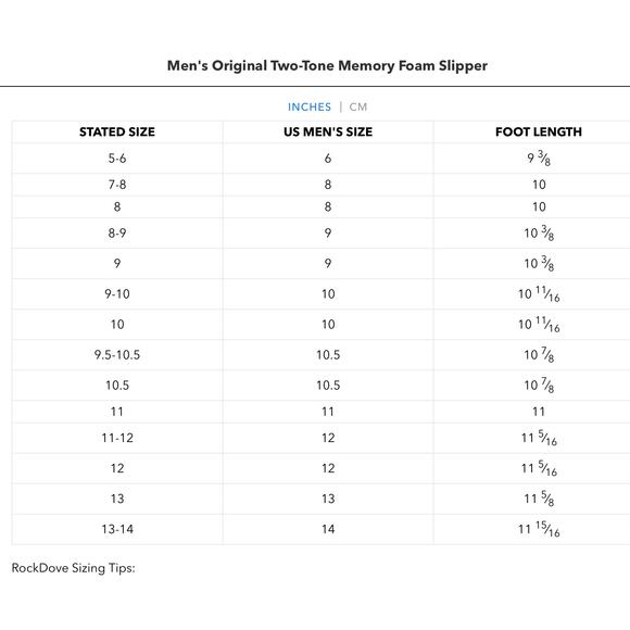 Rock Dove Mens Original Two-Tone Memory Foam Slipper House Shoe Size 10.5 New - Picture 14 of 14